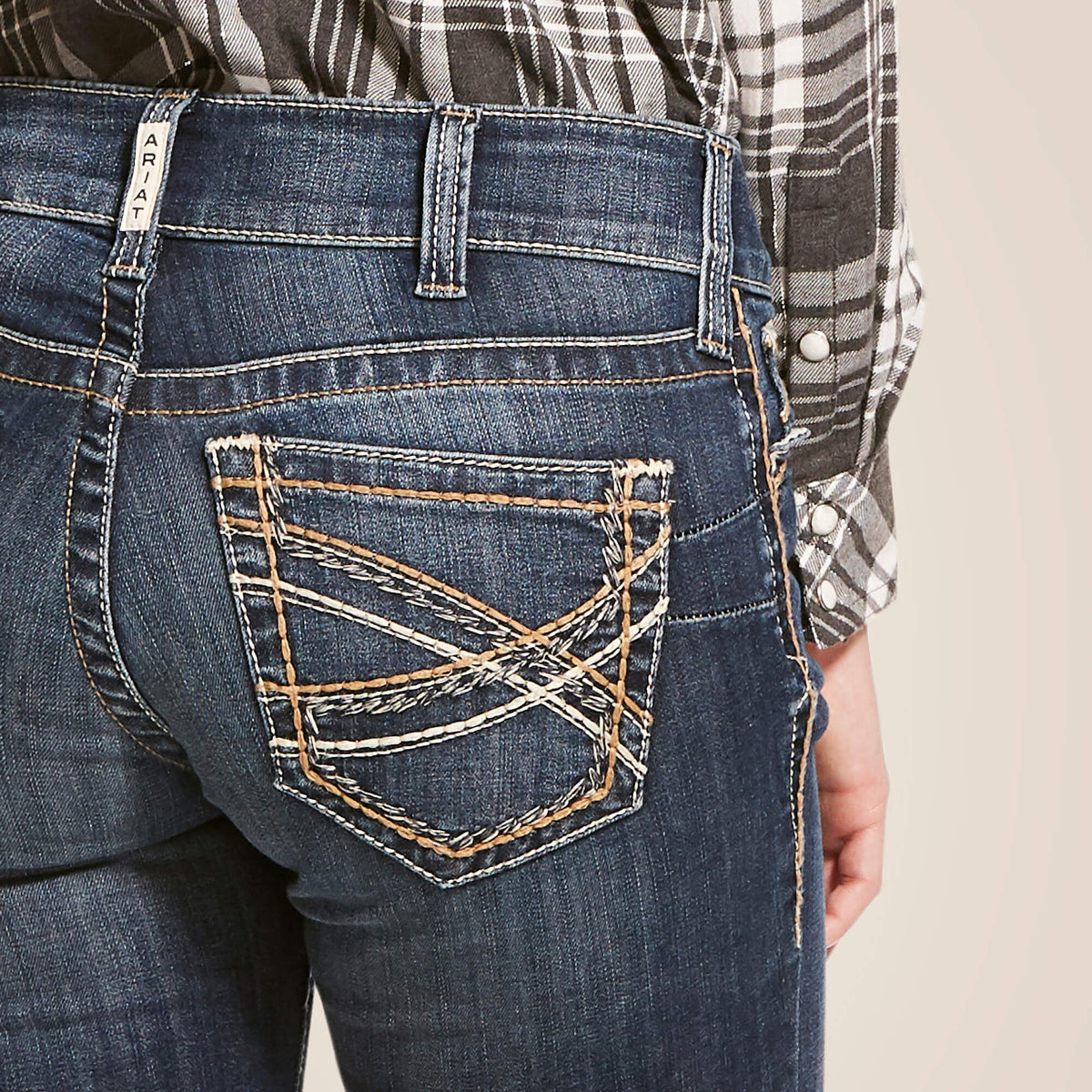 Ariat Deals Mid Rise Entwined Festival Boot Cut Jeans