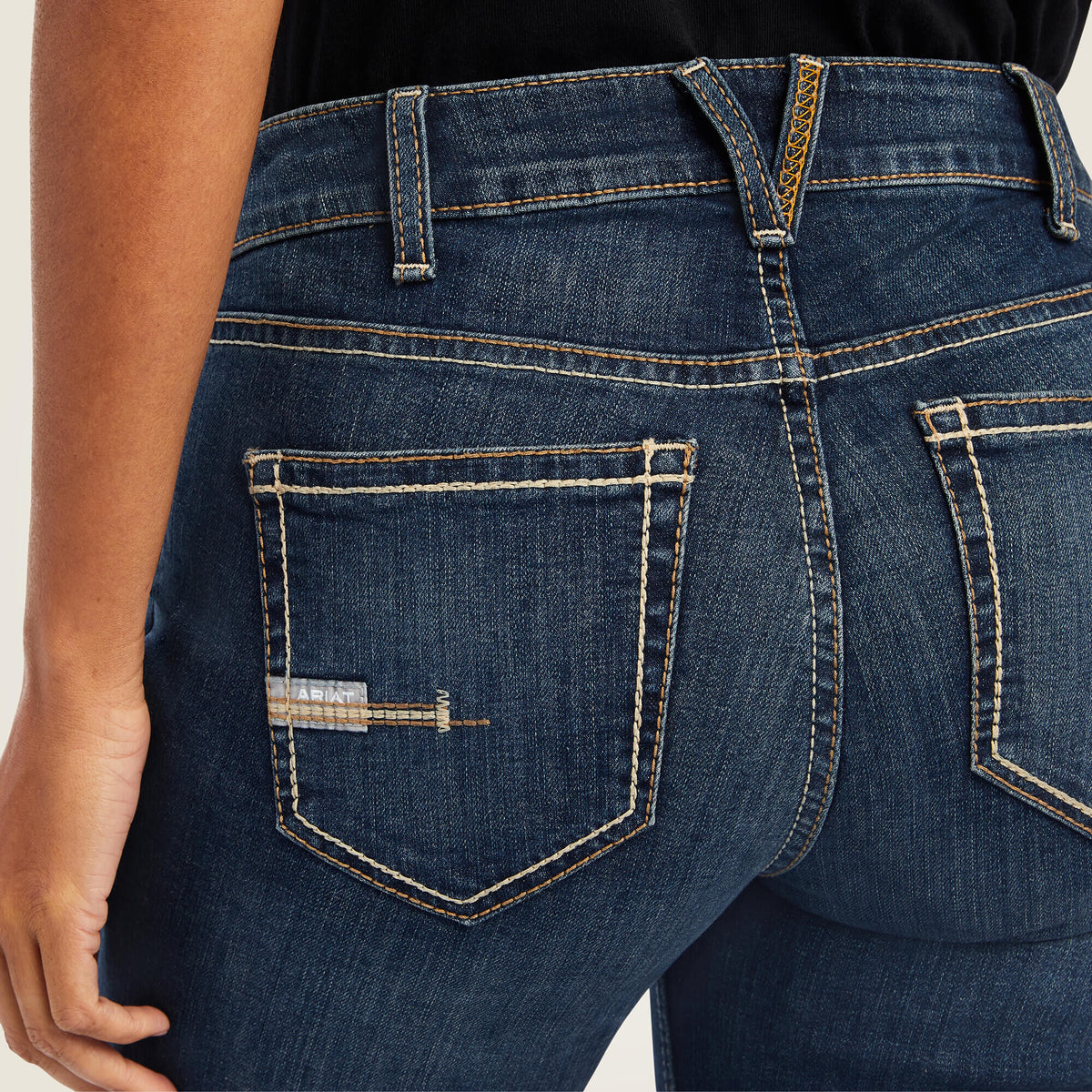 Ariat Quality Rebar Perfect Rise Riveter DuraStretch Straight Leg Jeans