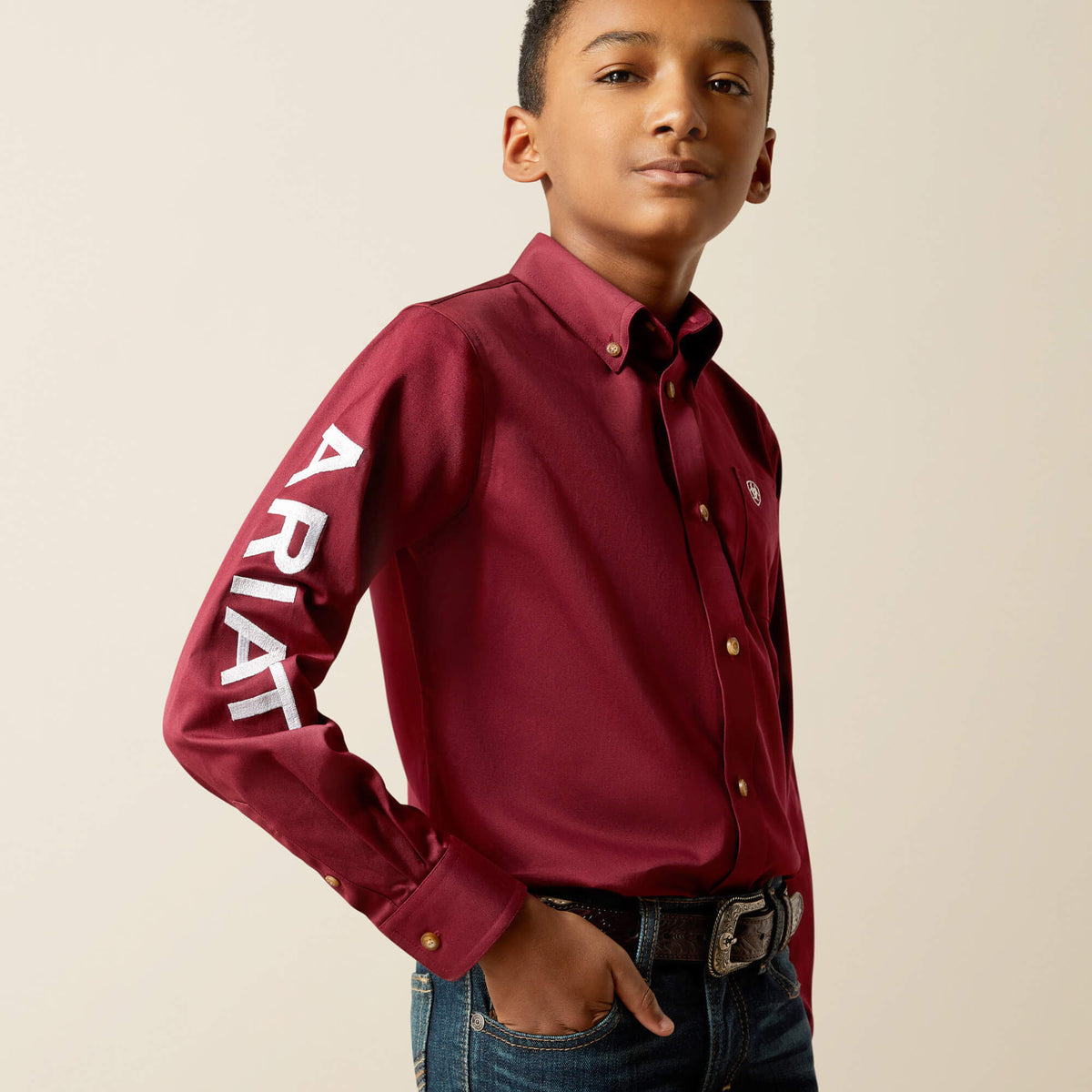 Ariat Essential Team Logo Twill Classic Fit Shirt