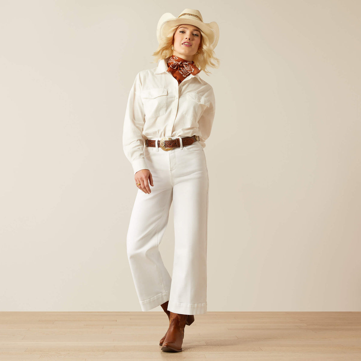 Ariat Value Ultra High Rise Countryside Wide Leg Crop Jeans