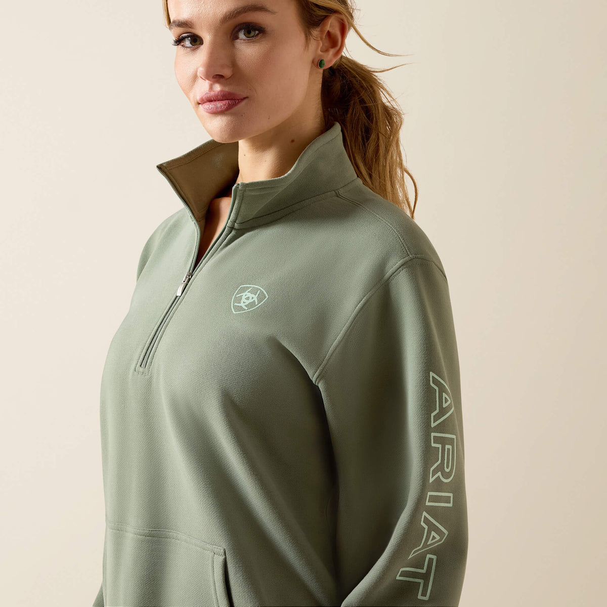 Ariat Discount Foundation Logo 1/2 Zip Sweatshirt