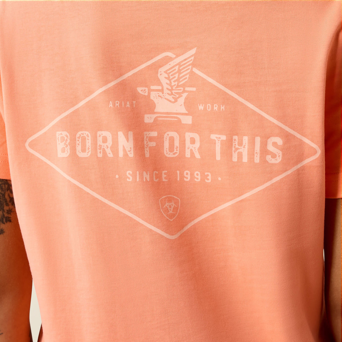 Ariat Signature Rebar Cotton Strong Anvil Logo T-Shirt