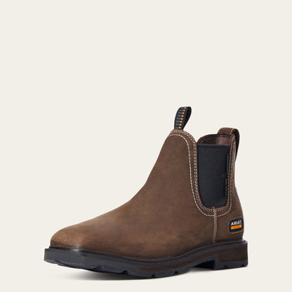 Ariat Trusted Groundbreaker Chelsea Wide Square Toe Waterproof Steel Toe Work Boot