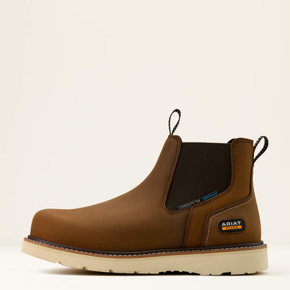 Ariat Value Rebar Wedge Chelsea Waterproof Composite Toe Work Boot