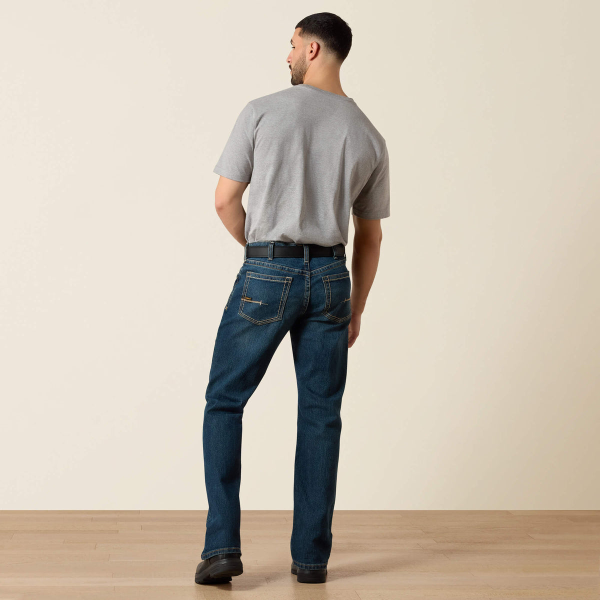 Ariat Top Pick Men's Low Rise, Bootcut Work Pants - Rebar Denim