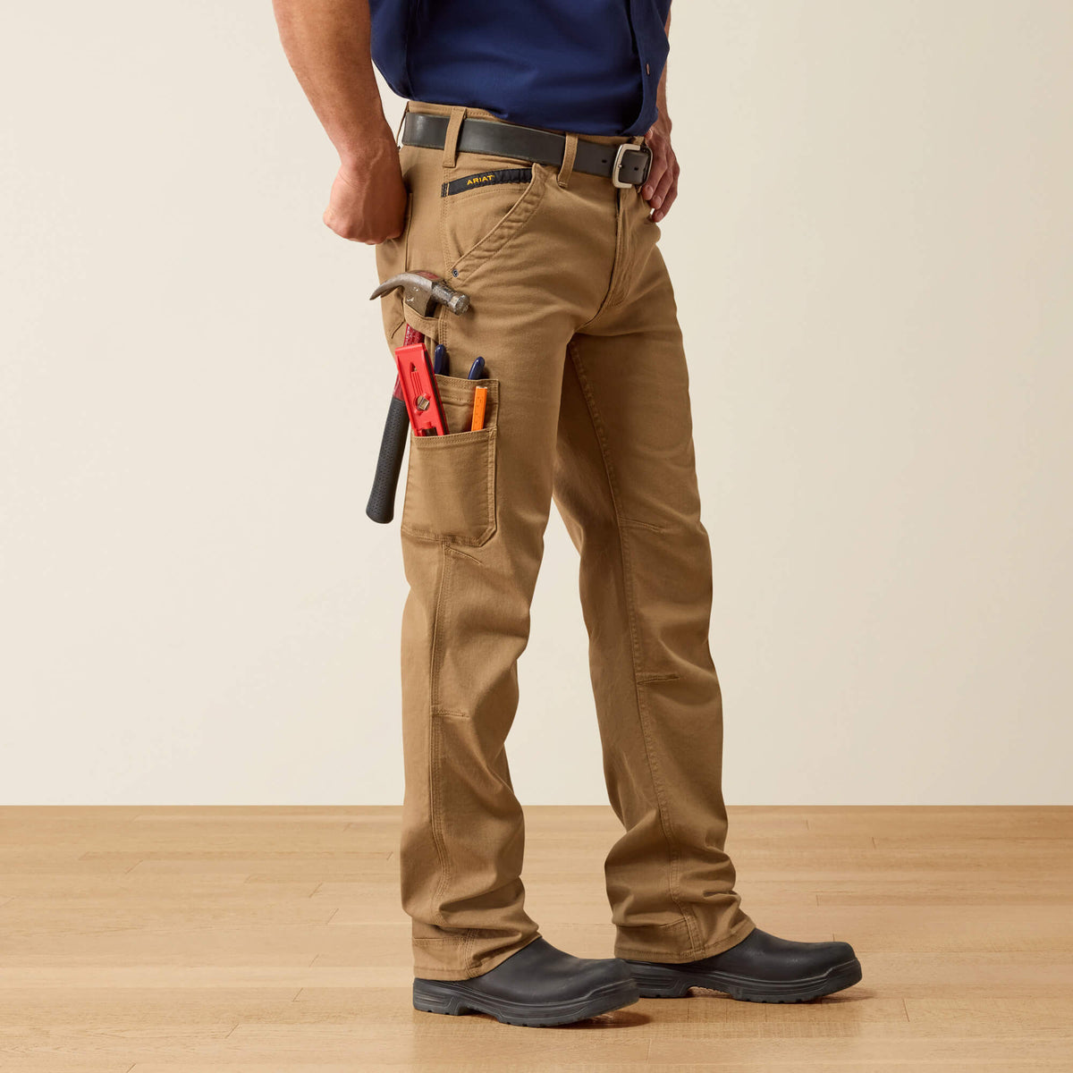Ariat Recommended Rebar M4 Relaxed DuraStretch Washed Twill Dungaree Boot Cut Pant