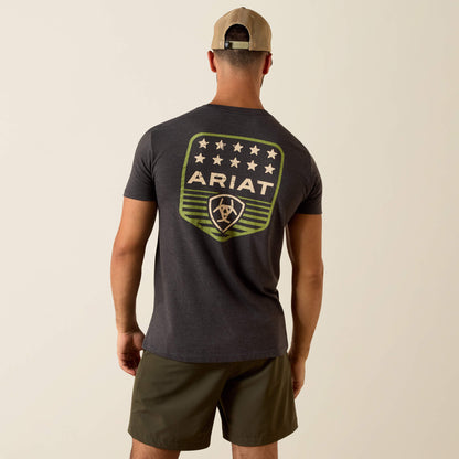 Ariat Discount Ariat Stripe Patriotic Badge T-Shirt