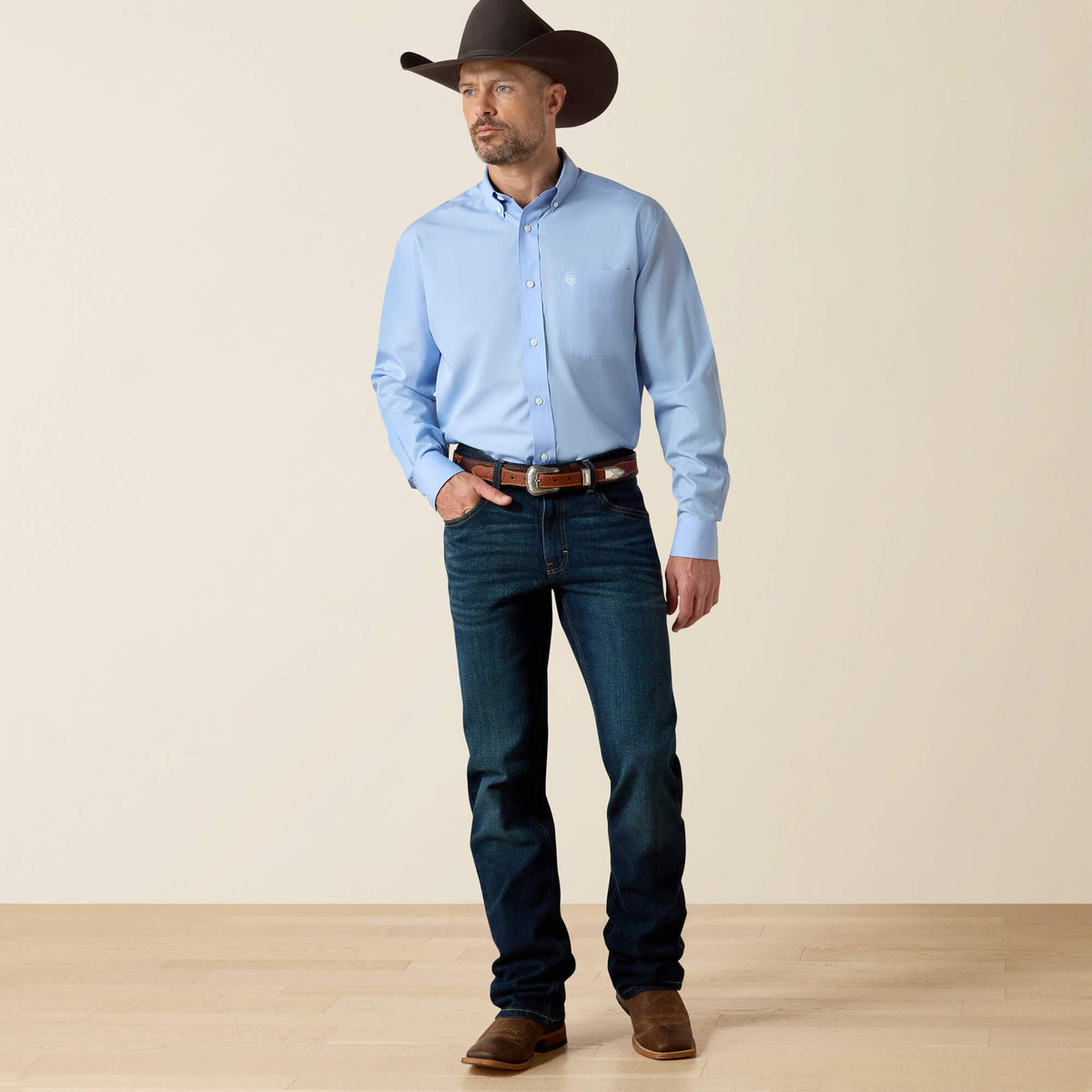 Ariat Discount Wrinkle Free Solid Classic Fit Shirt