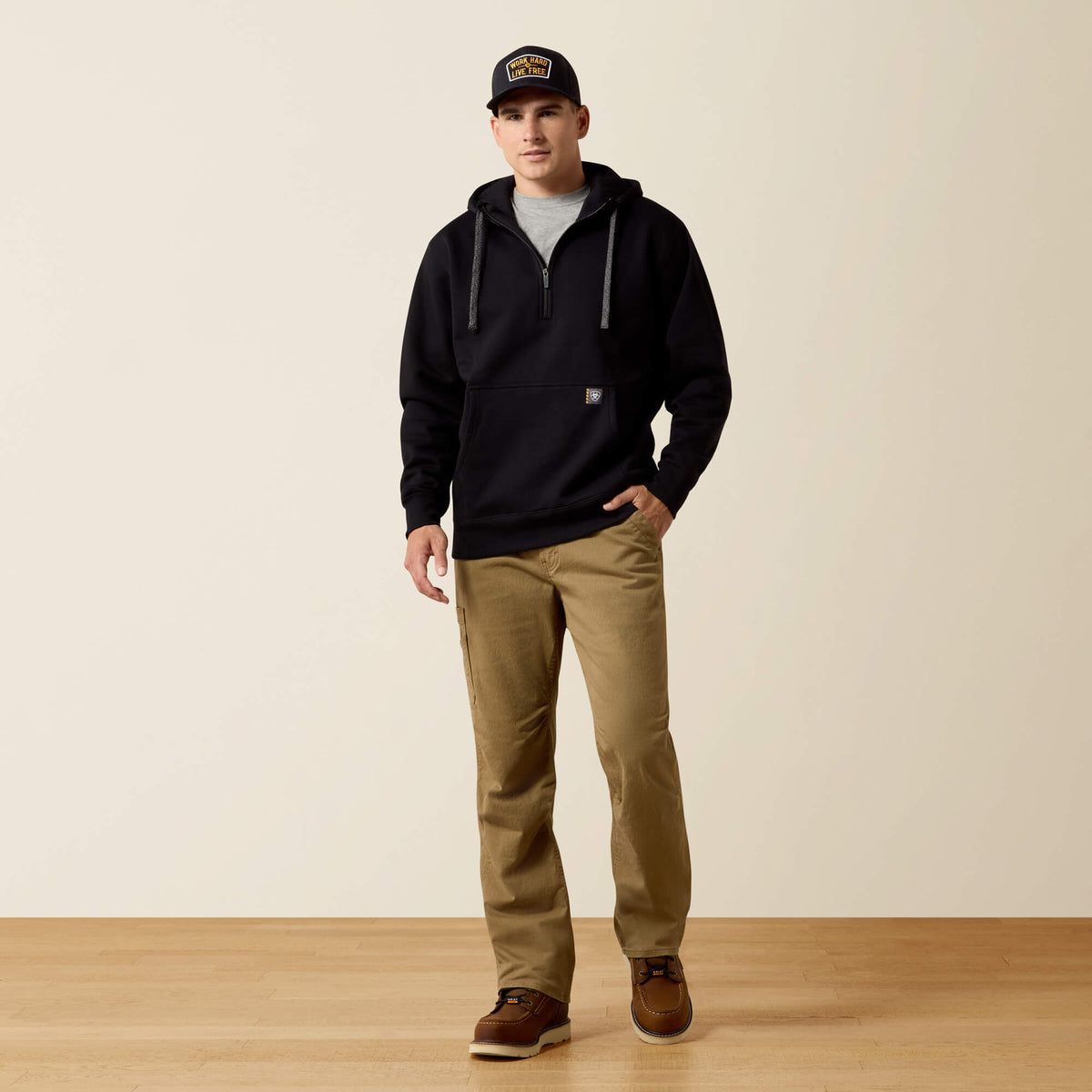 Ariat Exclusive Rebar Workman 1/4 Zip Hoodie
