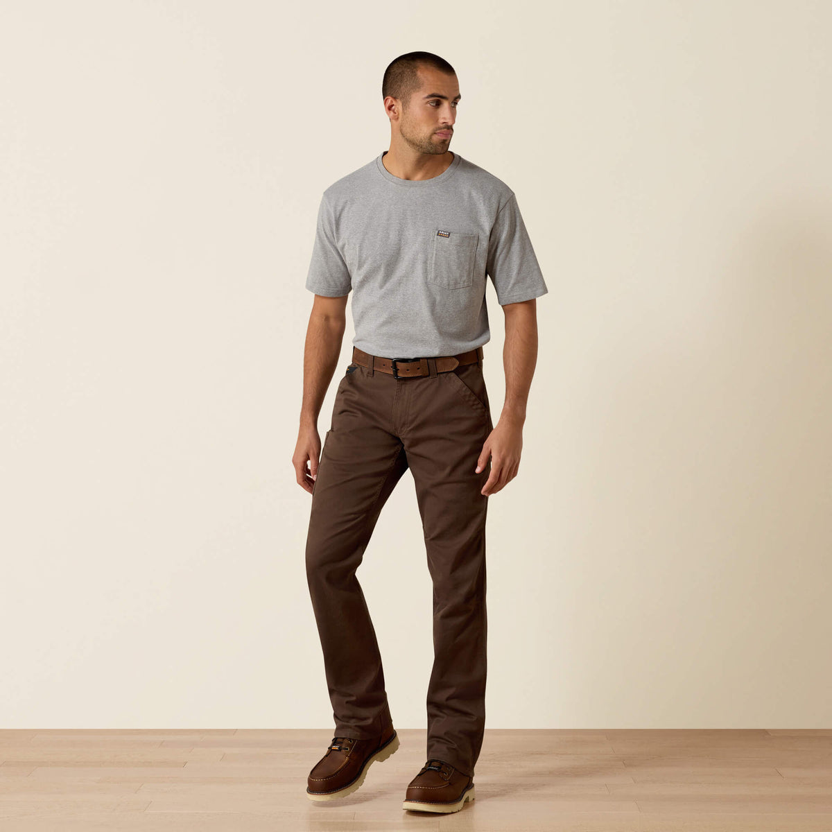 Ariat Special Offer Rebar M5 Straight DuraStretch Washed Twill Dungaree Straight Leg Pant