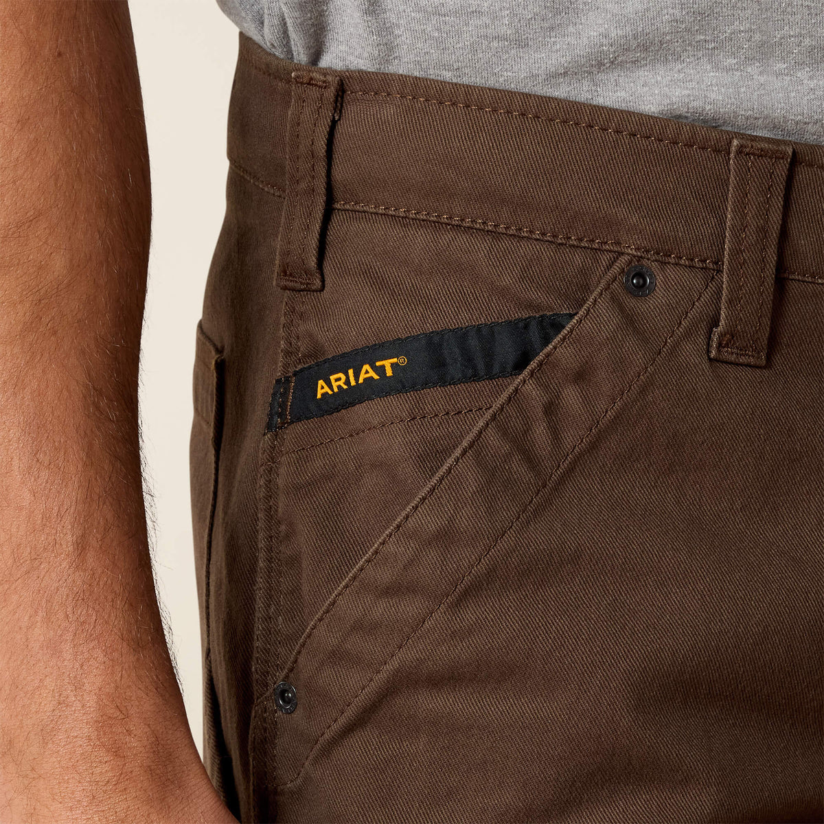 Ariat Special Offer Rebar M5 Straight DuraStretch Washed Twill Dungaree Straight Leg Pant