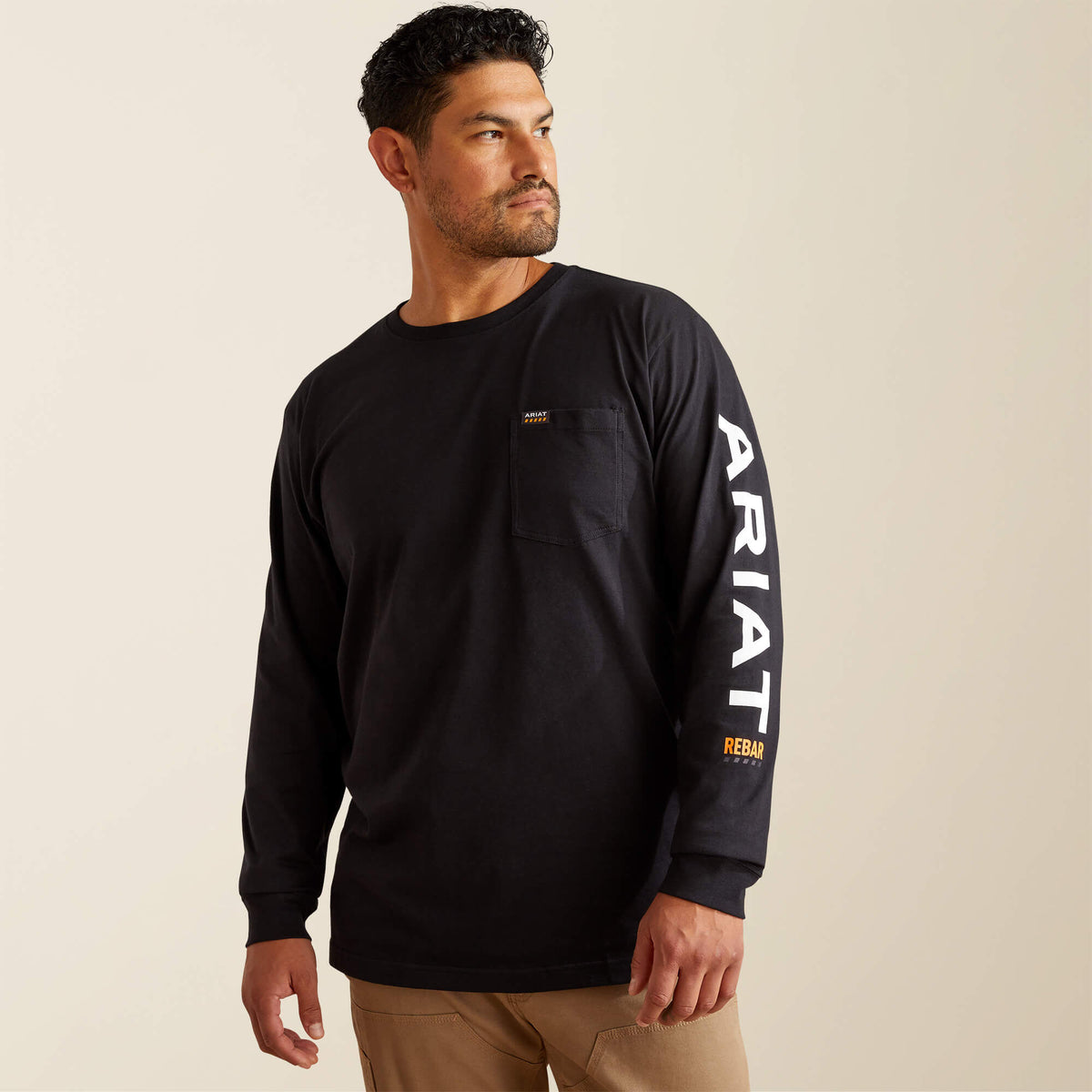 Ariat Value Rebar Cotton Strong Standard Logo Pocket T-Shirt