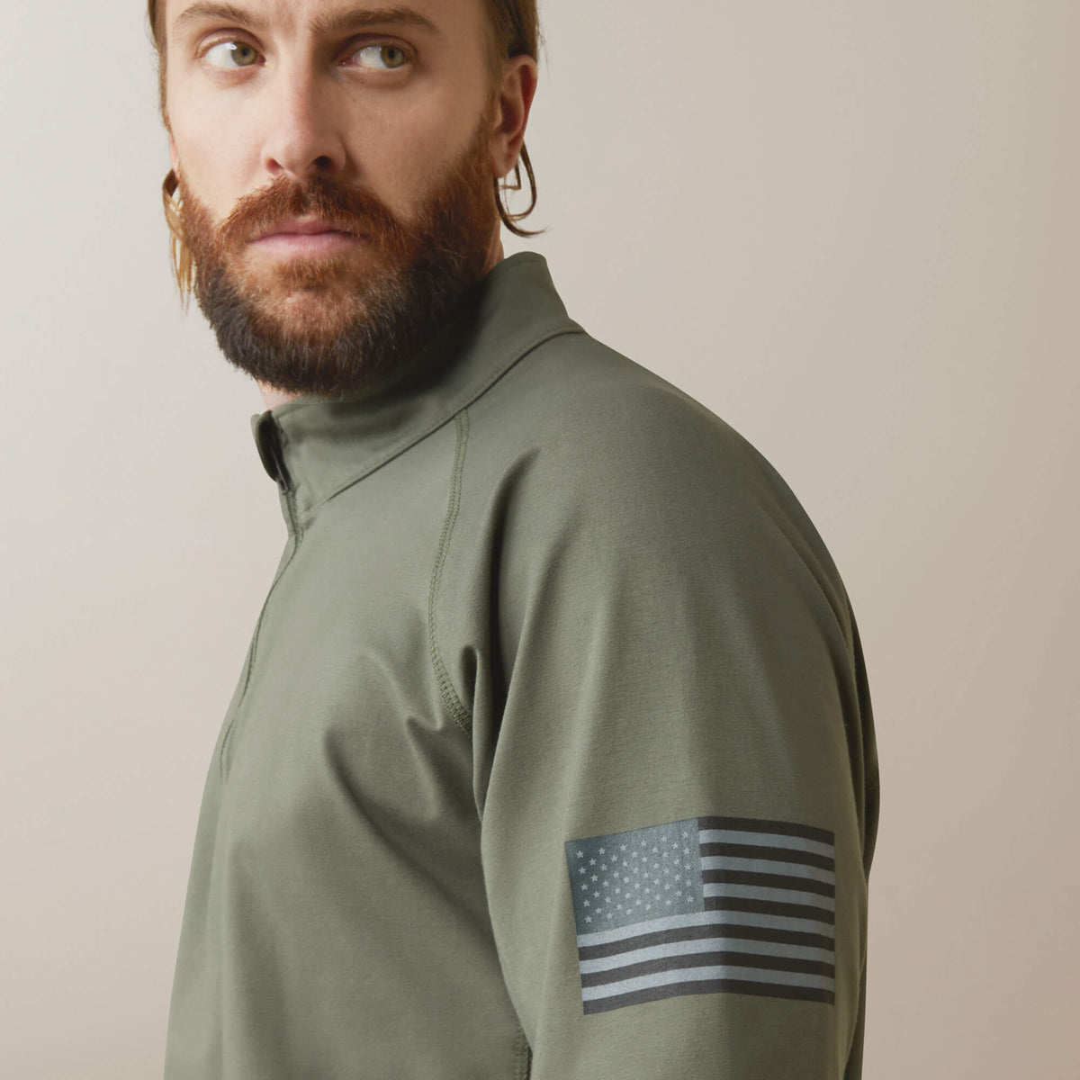 Ariat Signature FR Combat Stretch Patriot 1/4 Zip Work Shirt