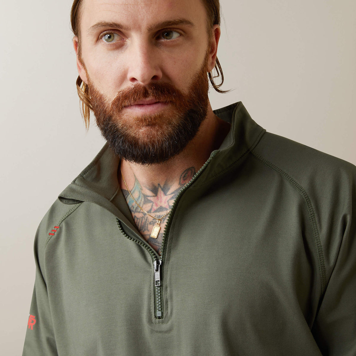 Ariat Signature FR Combat Stretch Patriot 1/4 Zip Work Shirt