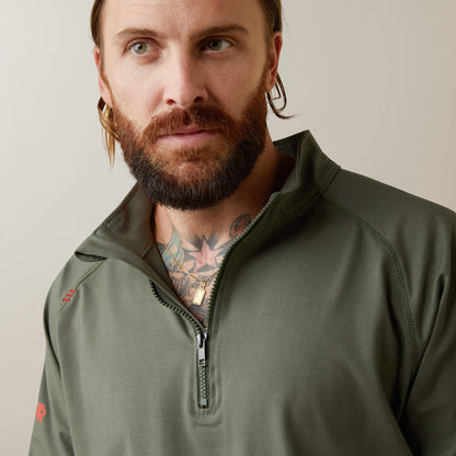 Ariat Signature FR Combat Stretch Patriot 1/4 Zip Work Shirt