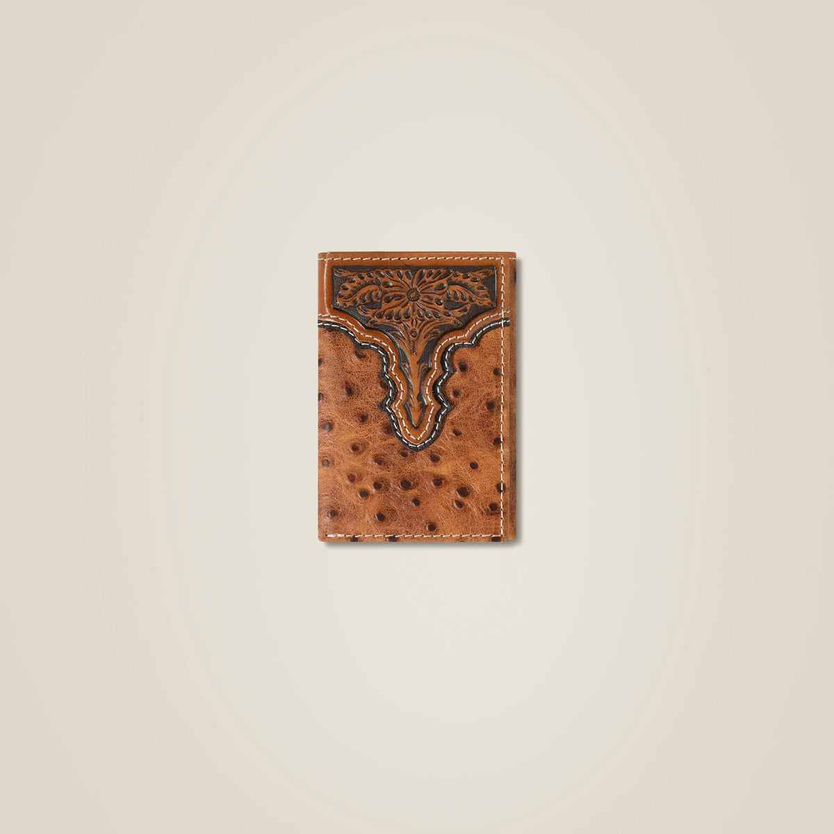 Ariat Quality Ostrich Trifold Wallet