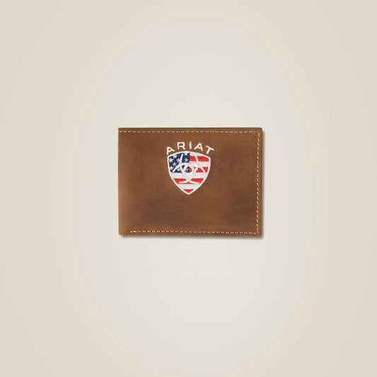 Ariat Recommended Flag Shield Bifold Wallet