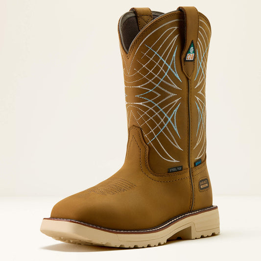 Ariat Trusted Activator CSA Waterproof Wide Square Toe Steel Toe Work Boot