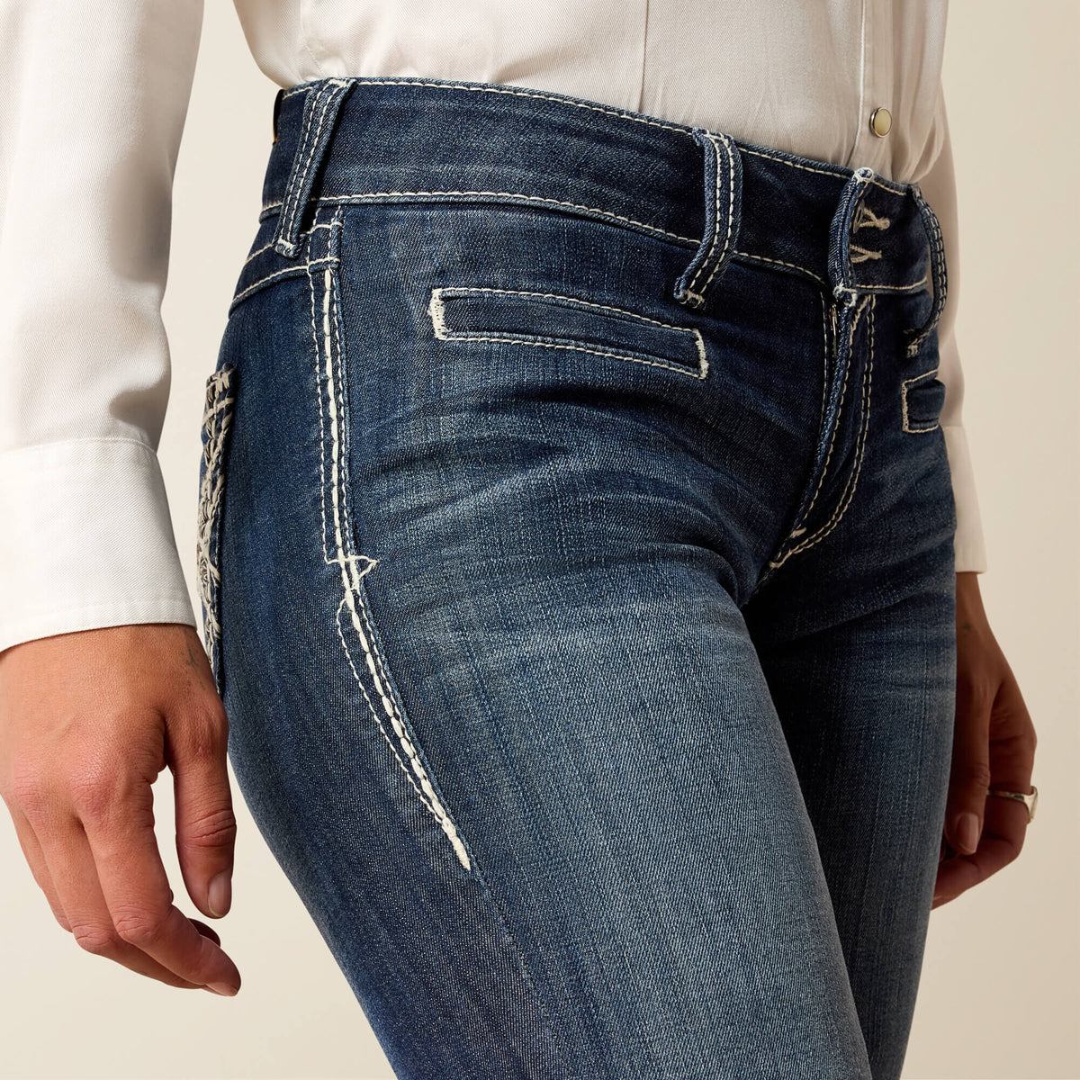 Ariat Signature Mid Rise Entwined Trouser Jeans