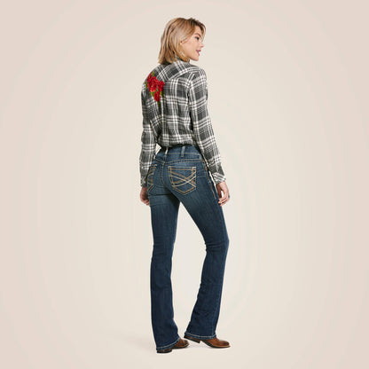 Ariat Deals Mid Rise Entwined Festival Boot Cut Jeans