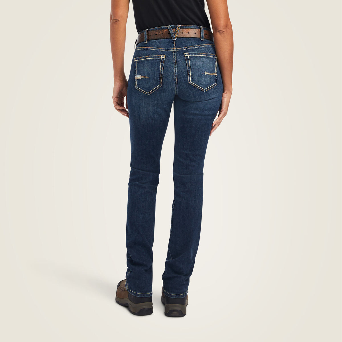 Ariat Quality Rebar Perfect Rise Riveter DuraStretch Straight Leg Jeans