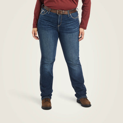 Ariat Quality Rebar Perfect Rise Riveter DuraStretch Straight Leg Jeans