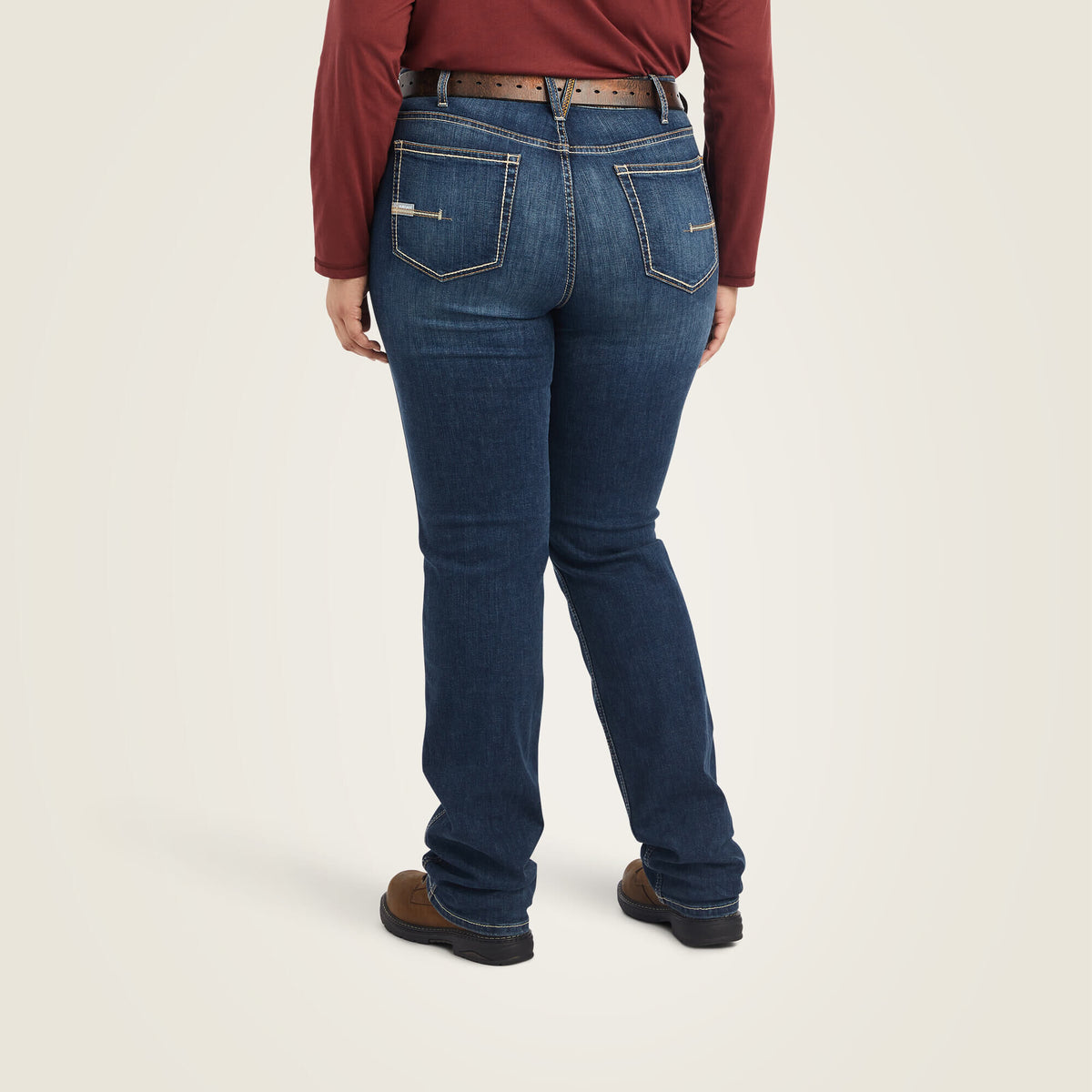 Ariat Quality Rebar Perfect Rise Riveter DuraStretch Straight Leg Jeans