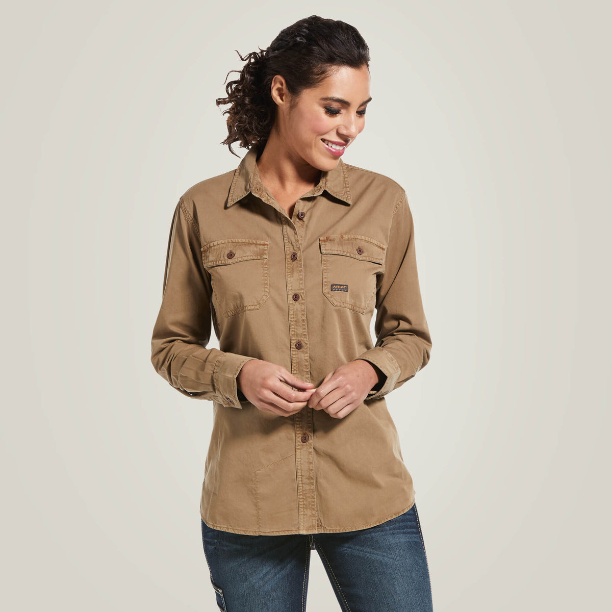 Ariat Hot Sale Rebar Washed Twill Work Shirt