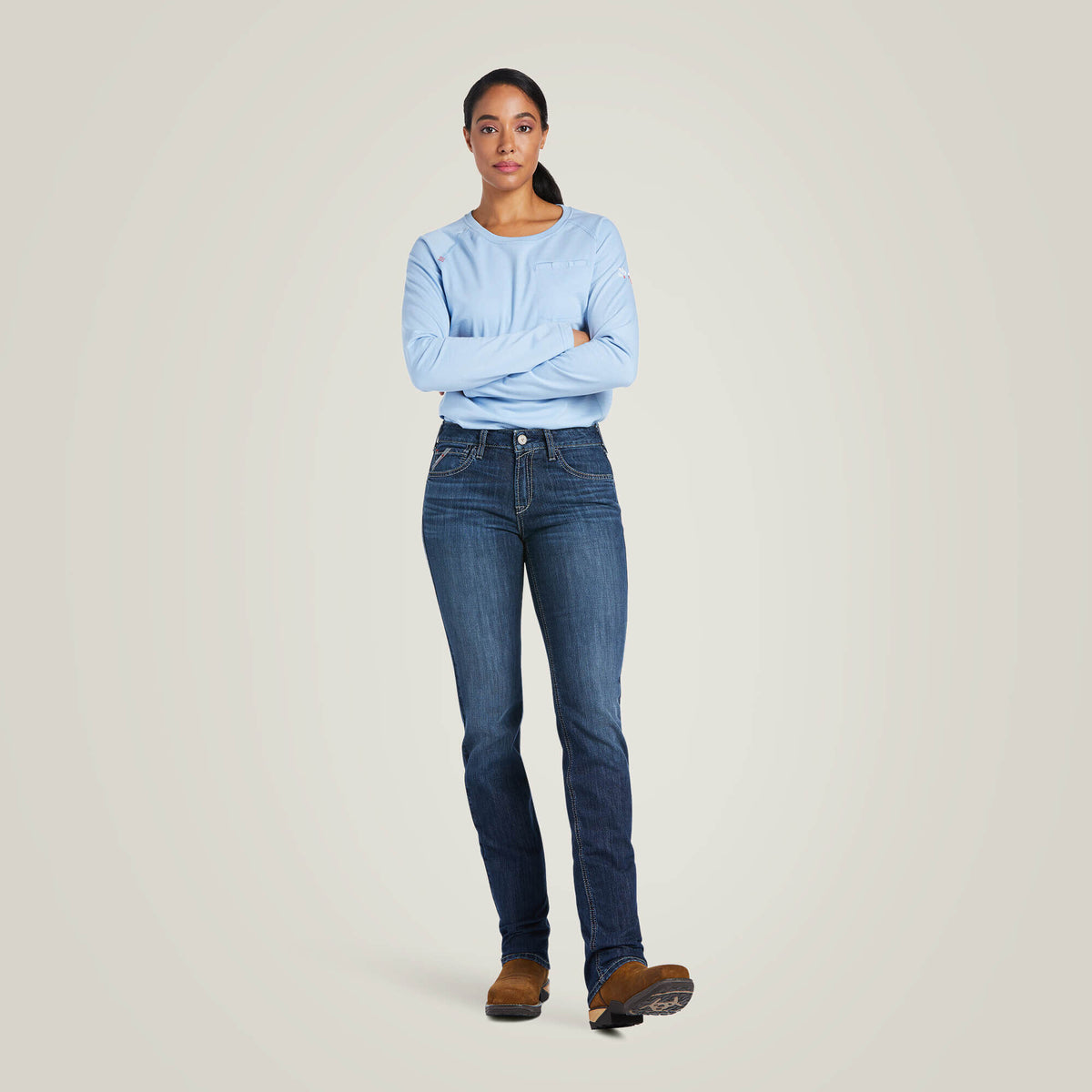 Ariat Trusted FR Perfect Rise DuraLight Avelynn DuraStretch Slim Leg Jeans