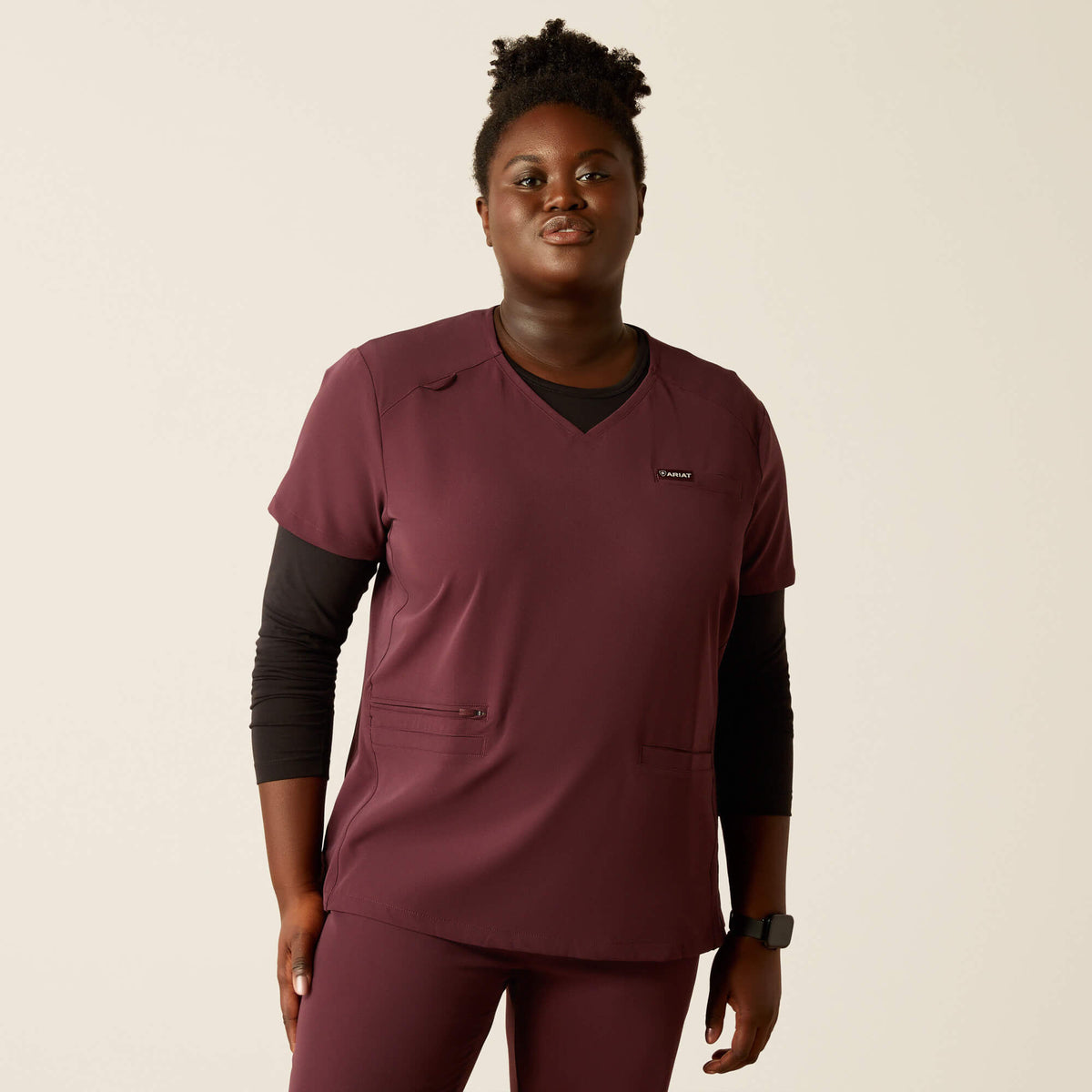 Ariat Signature Clara 6 Pocket Scrub Top
