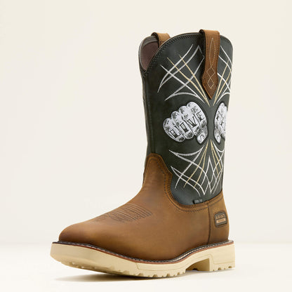 Ariat Popular Activator Live Free Wide Square Toe Steel Toe Work Boot