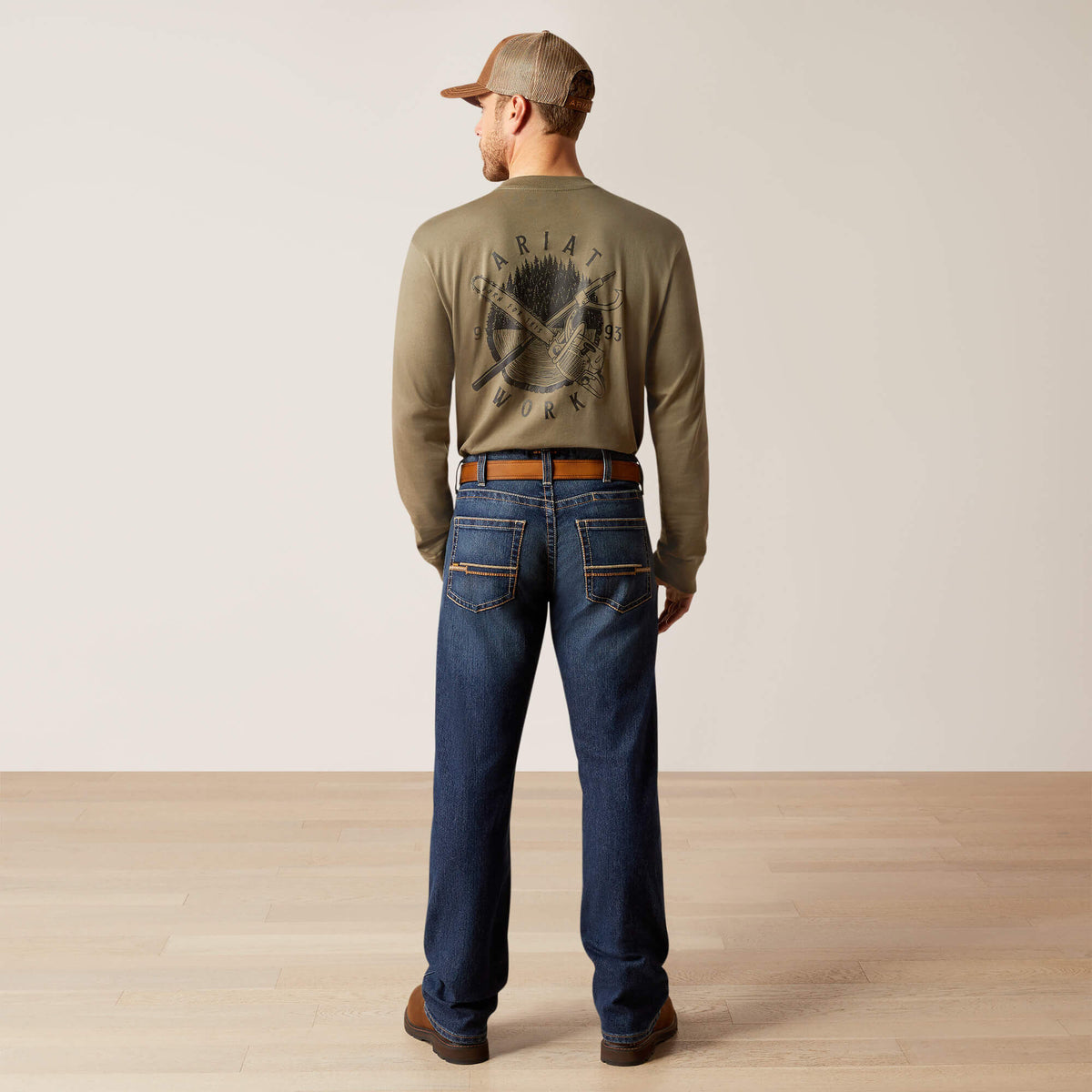 Ariat Everyday Rebar M5 Straight Rail DuraStretch Straight Leg Jeans