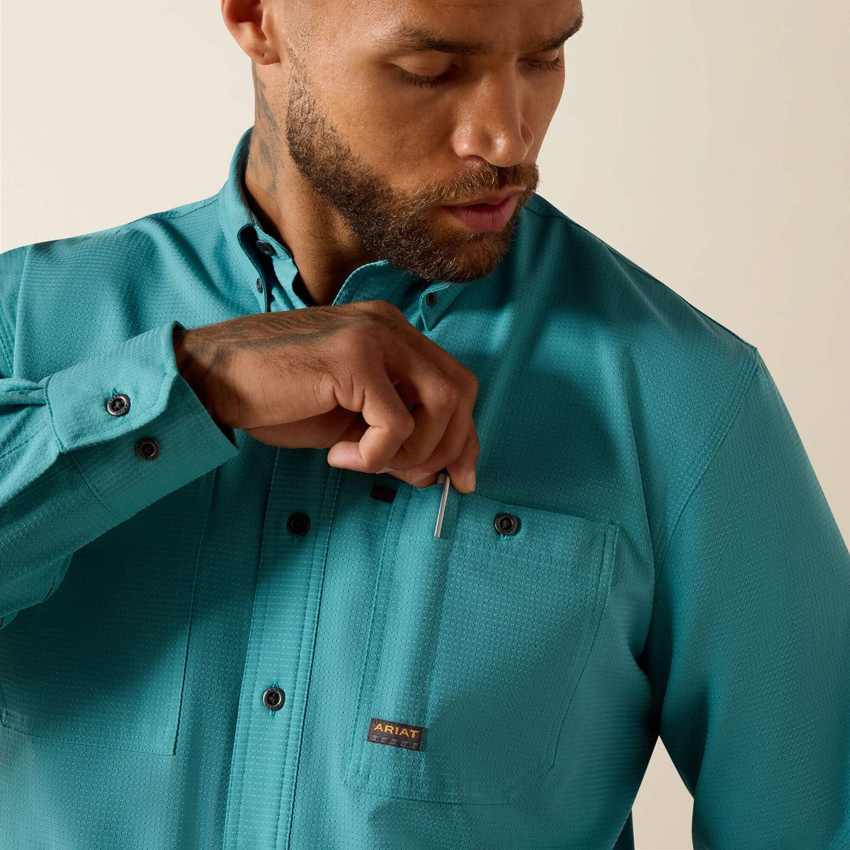 Ariat Great Value Rebar Made Tough 360 Airflow Work Shirt
