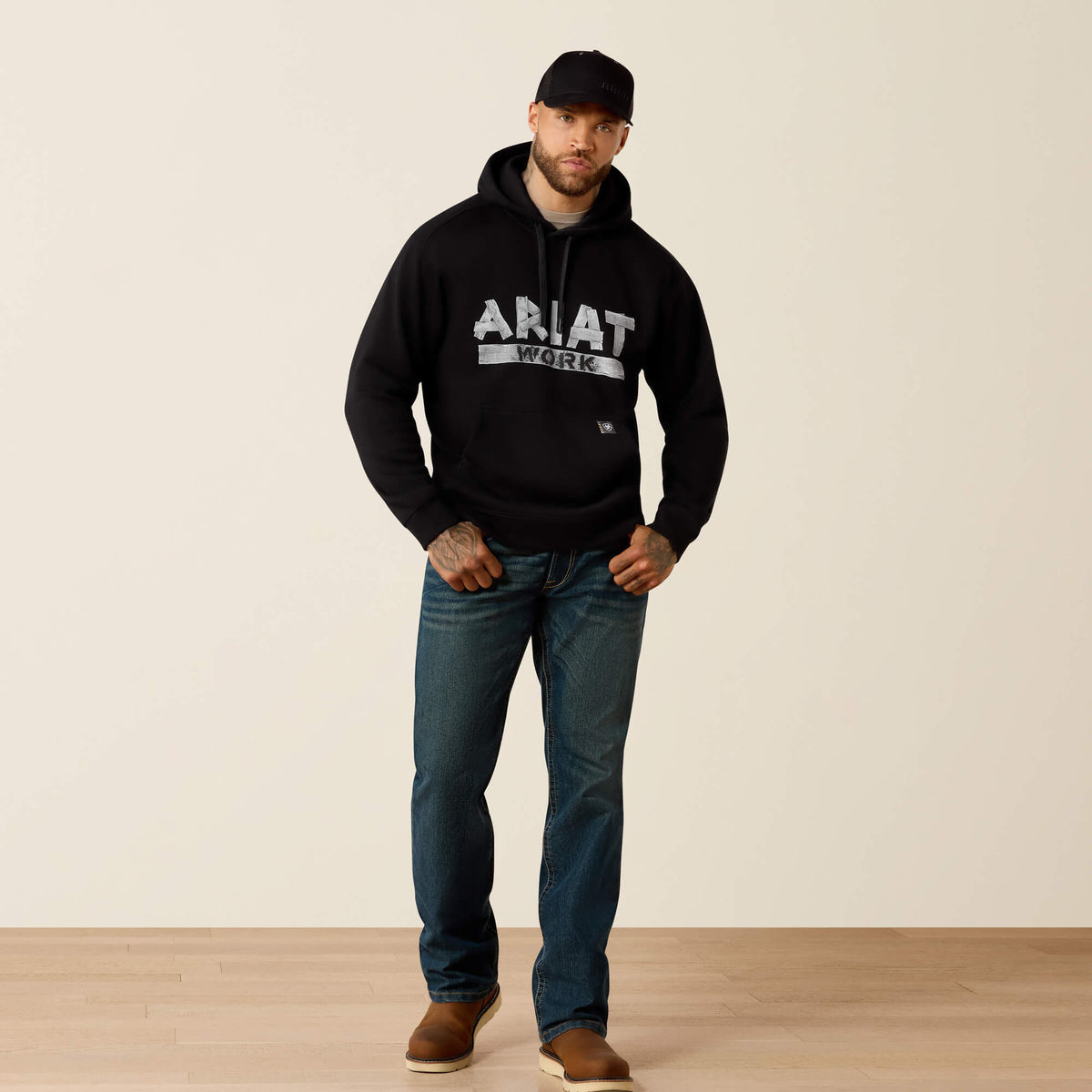 Ariat Latest Rebar Lightweight Duct Logo Hoodie