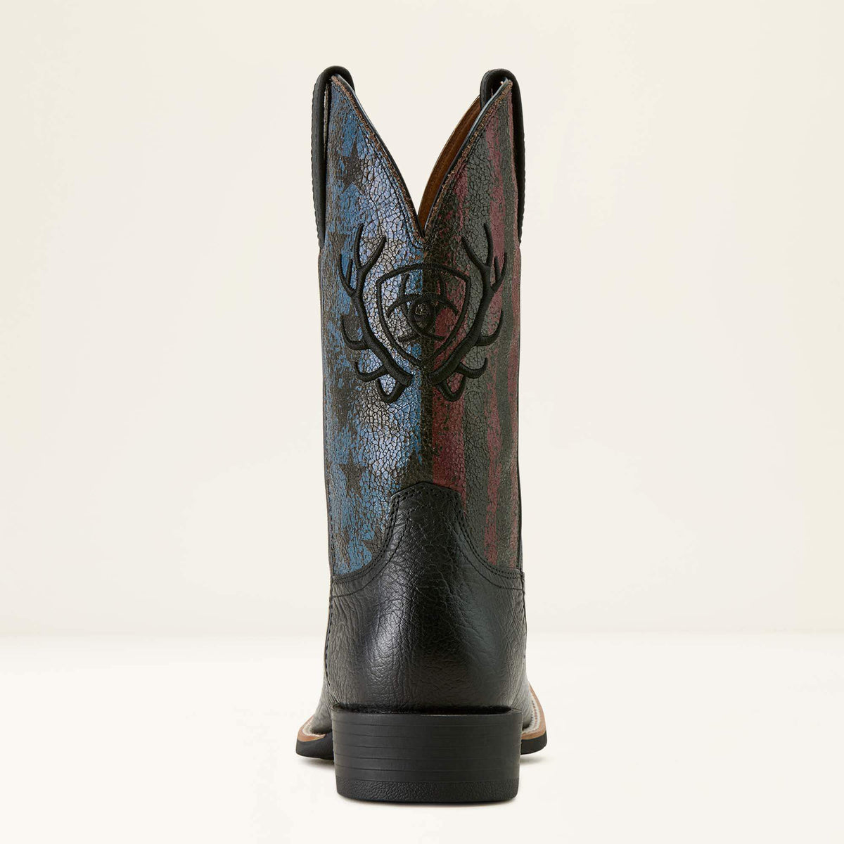 Ariat Great Value Sport Liberty Antler Wide Square Toe Cowboy Boot