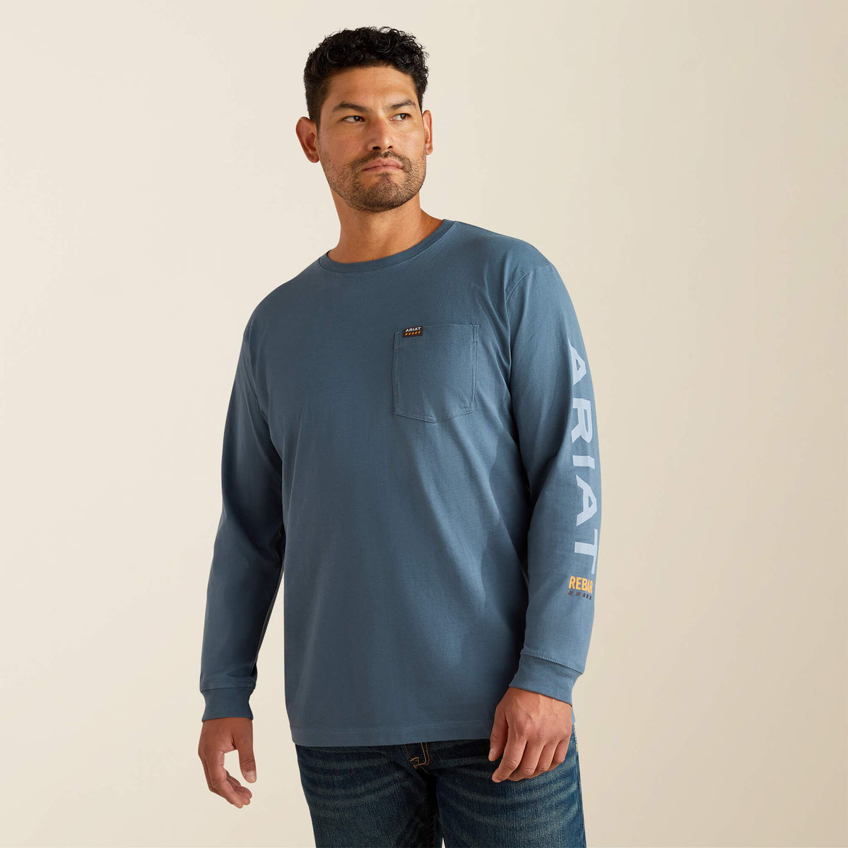 Ariat Classic Rebar Cotton Strong Standard Logo Pocket T-Shirt