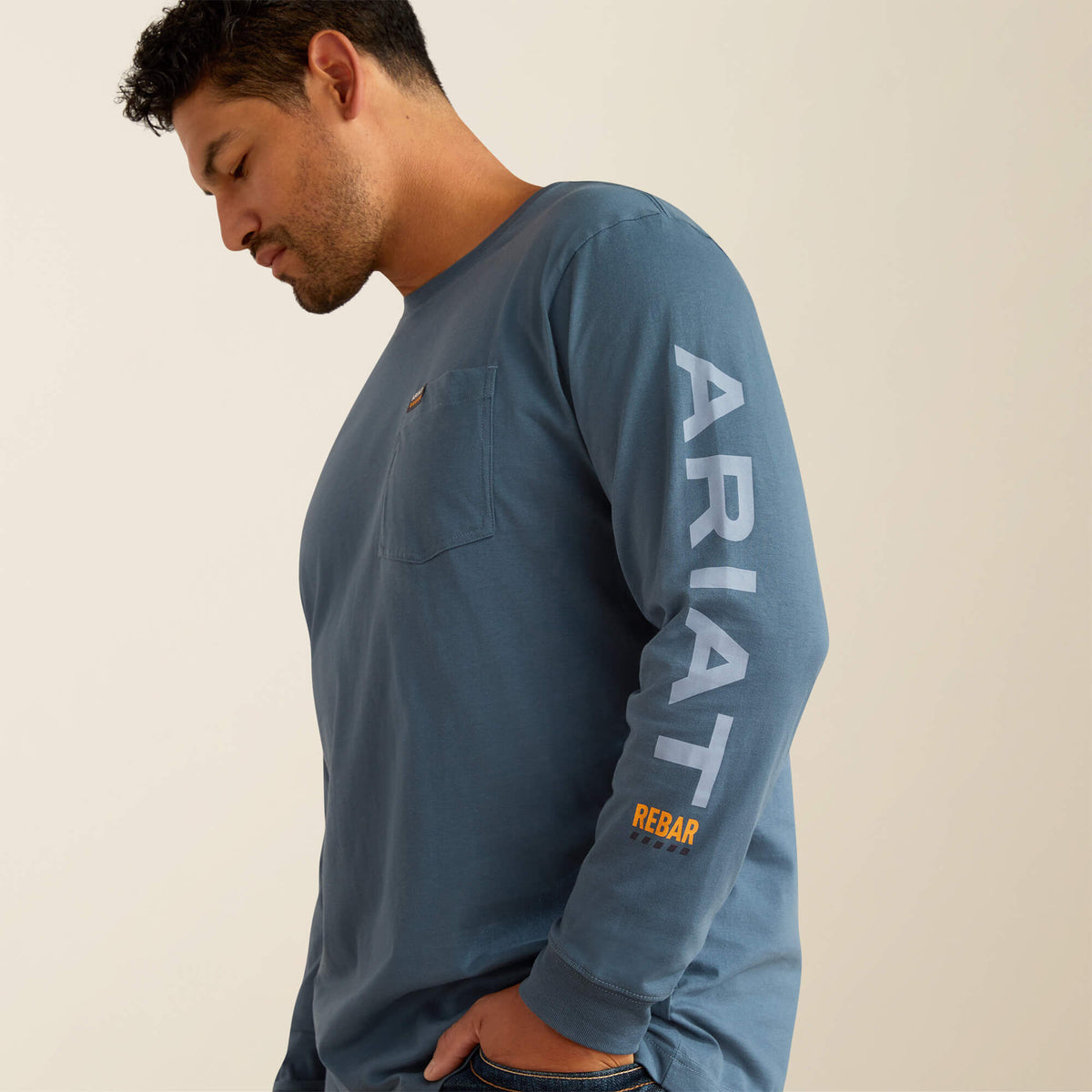 Ariat Classic Rebar Cotton Strong Standard Logo Pocket T-Shirt