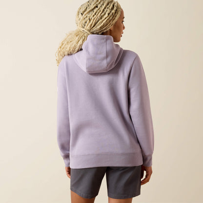 Ariat Featured Rebar Lightweight Logo 1/2 Zip Hoodie