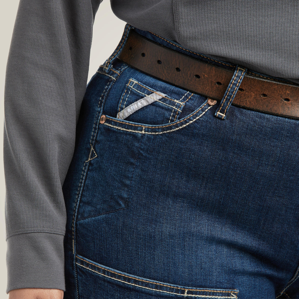 Ariat Best Price Rebar PR DuraStretch Riveter Double Front Straight Jean