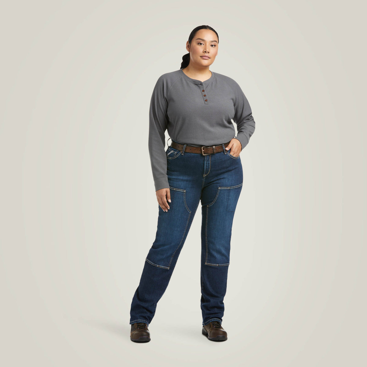 Ariat Best Price Rebar PR DuraStretch Riveter Double Front Straight Jean
