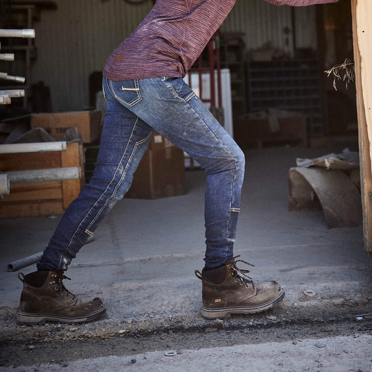 Ariat Best Price Rebar PR DuraStretch Riveter Double Front Straight Jean