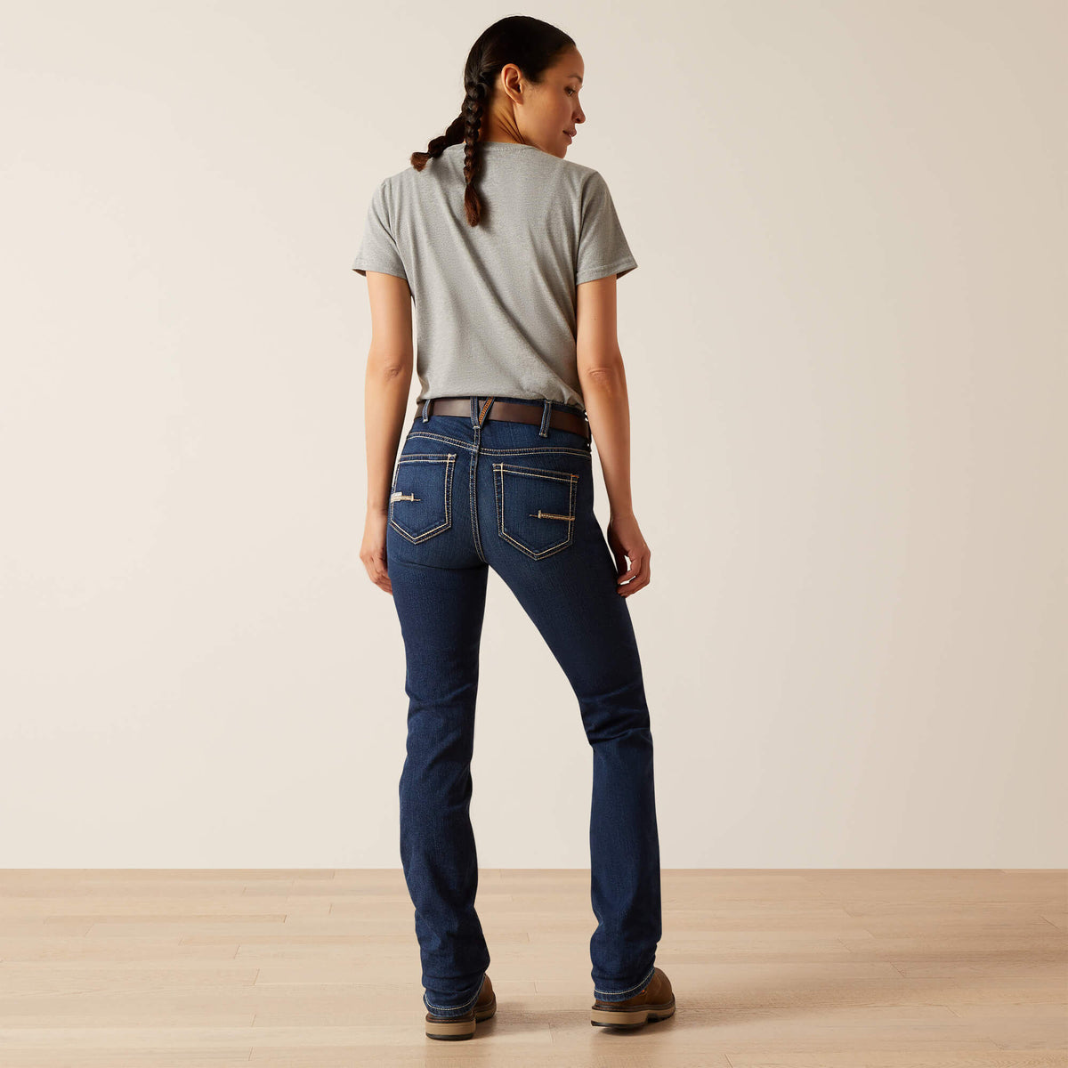 Ariat Best Price Rebar PR DuraStretch Riveter Double Front Straight Jean