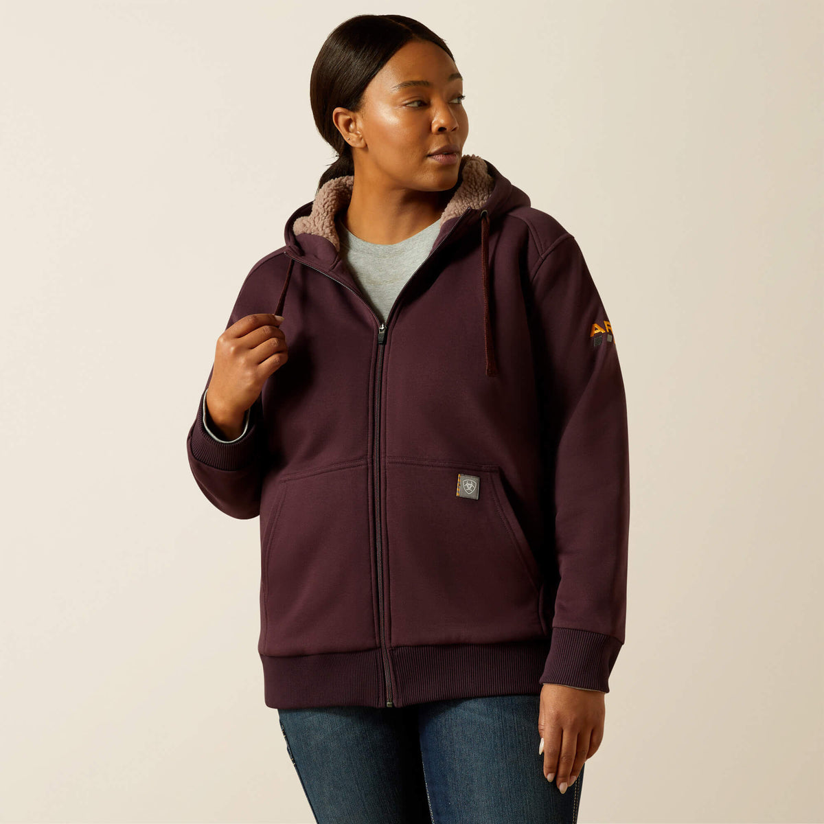 Ariat Great Value Rebar All-Weather Sherpa Full Zip Hoodie