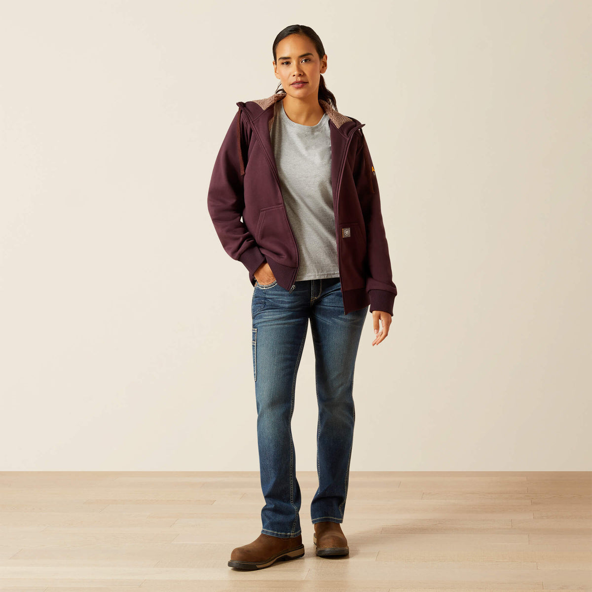 Ariat Great Value Rebar All-Weather Sherpa Full Zip Hoodie