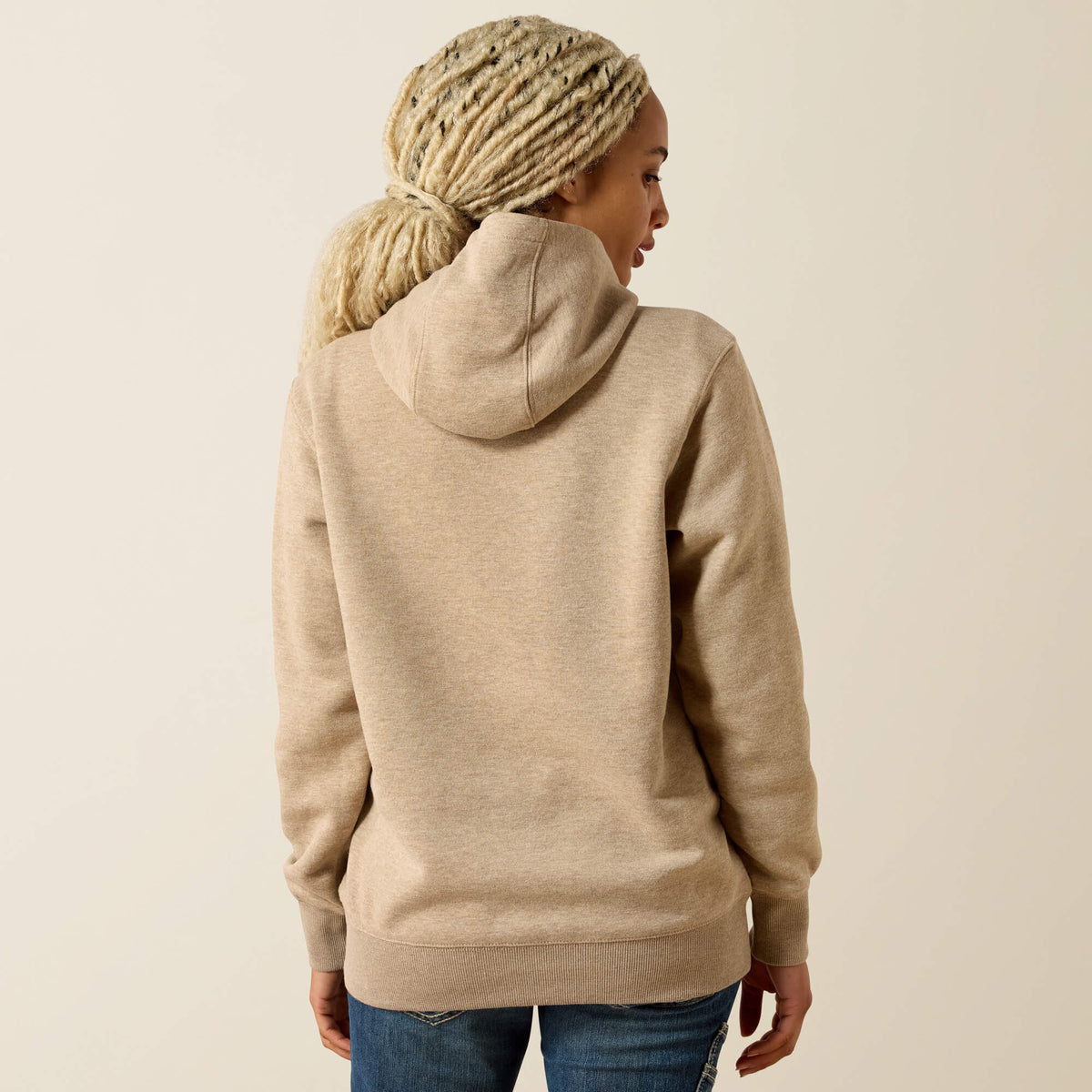 Ariat Trending Rebar Lightweight Logo 1/2 Zip Hoodie