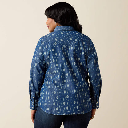 Ariat Premium Wild Blue Western Snap Shirt