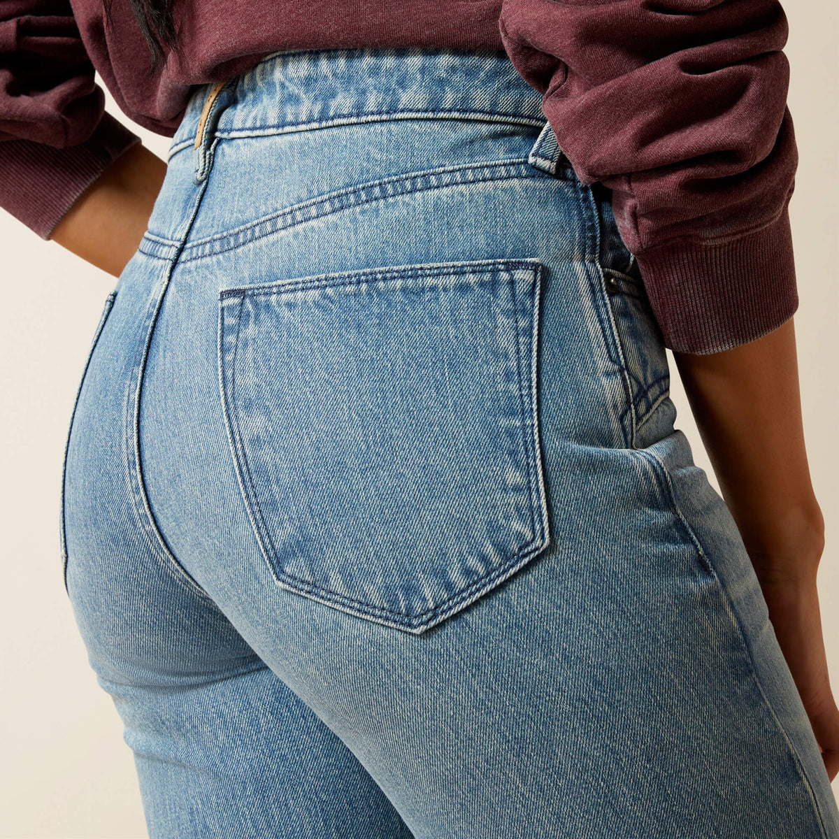 Ariat Premium Ultra High Rise Cheyenne Yoke Tomboy Straight Leg Jean