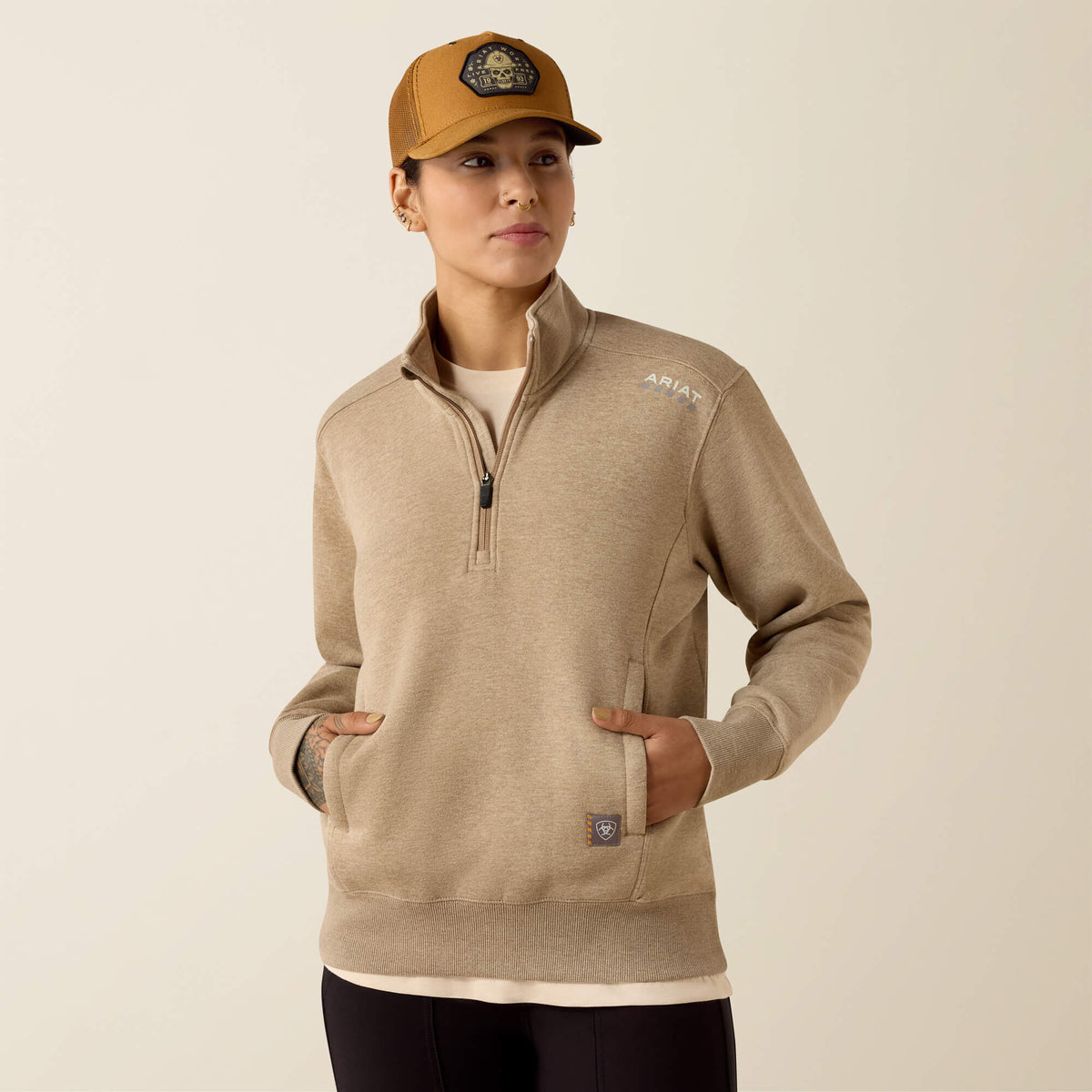 Ariat Customer Favorite Rebar Lightweight Mock 1/2 Zip Sweatshirt