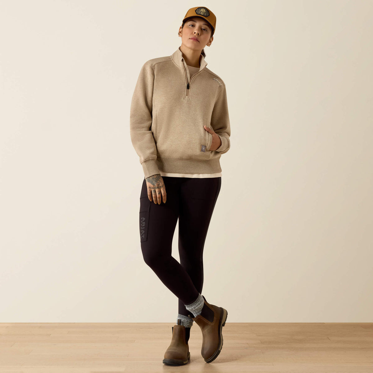 Ariat Customer Favorite Rebar Lightweight Mock 1/2 Zip Sweatshirt