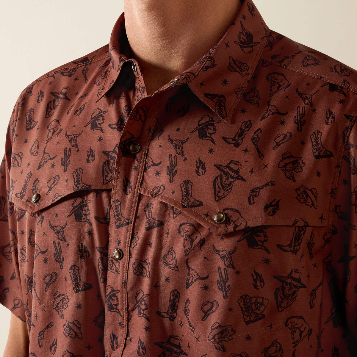 Ariat Popular Printed VentTEK Western Yoke Classic Fit Snap Shirt